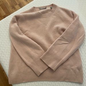 Vince crewneck light pink cashmere sweater - size M